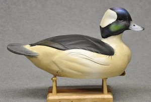 SEAN SUTTON BUFFLEHEAD DRAKE DUCK DECOY ORIGINAL PAINT EXCELLENT CONDITION - Picture 1 of 10