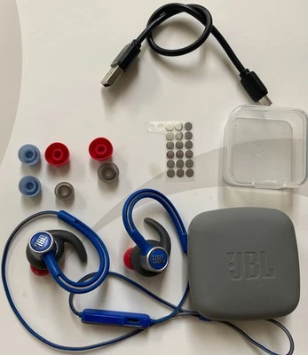 Auriculares internos deportivos inalámbricos JBL Reflect Contour 2 - azules/rojos Foto 1 de 4