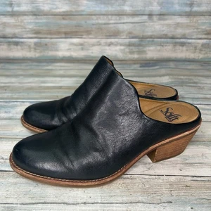 Sofft Ameera Pantoletten Clogs Damengröße 7M schwarz Leder Blockabsatz Slipper Schuhe - Bild 1 von 12