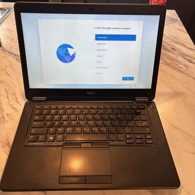 Dell Latitude E7450 Laptop 2.3GHz i5-5300U 8GB 256GB SSD- Win10 - Image 1 of 4