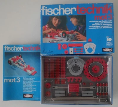Top: Fischertechnik Mot 3 Differential! 100 % Complete + Ba + Blister - Image 1 of 4