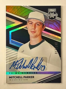 2020 Elite Extra Edition Prime Numbers Auto #160 Mitchell Parker Nationals /195 - Bild 1 von 2