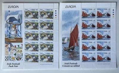Irlanda 1998 The Puck Fair CEPT Europa EIRE estampillas irlandesas 2 hojas completas MNH Foto 1 de 3