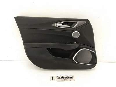 Tarjeta de panel de moldura de puerta delantera izquierda conductor Alfa Romeo Giulia negra para 2016-2024 16 Foto 1 de 4