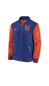New York Mets Nike Authentic Collection Dugout Full-Zip Bomber Jacket 2025 MLB - Picture 1 of 5