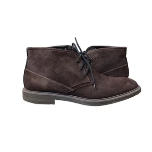Calvin Klein Chukka Boots Mens 7.5 M Dark Brown Ulysses Suede Ankle - Picture 1 of 13