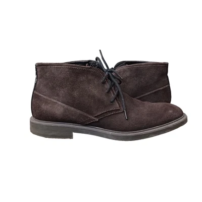 Calvin Klein Chukka Boots Mens 7.5 M Dark Brown Ulysses Suede Ankle  - Image 1 of 4