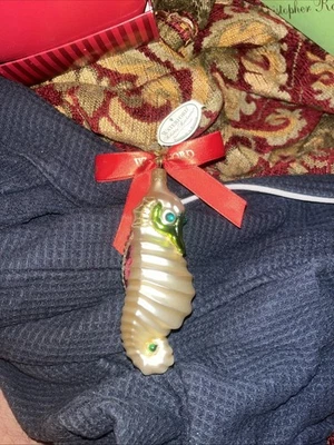 Waterford Crystal Holiday Heirlooms Iconic SEAHORSE  Christmas Tree Ornament - Image 1 of 4