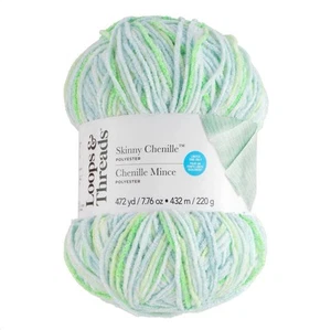 LOOPS AND THREADS. SKINNY CHENILLE. MULTI STRIPE - Picture 1 of 2