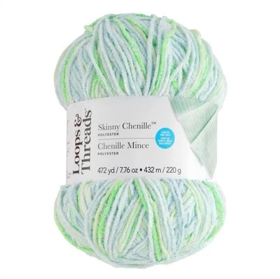 LOOPS AND THREADS. SKINNY CHENILLE. MULTI STRIPE - Image 1 of 2