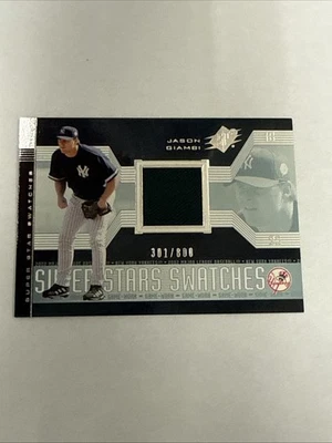 2002 SPx #155 Jason Giambi #/800 MEM,SN - Image 1 of 2