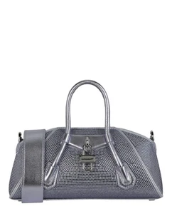 Givenchy Damen Mini Antigona Stretch Top Henkeltasche in Satin mit Strass - Bild 1 von 4