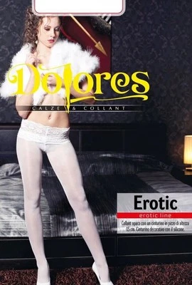 Dolores Erotik Transluzente Silikon Strumpfhose Spitzengürtel 15cm (5,9... - Bild 1 von 4