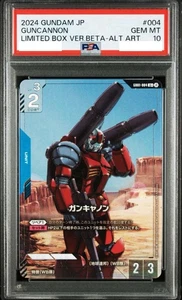 PSA10 Gundam Card Game Limited Box TCG Beta Guncannon parallel GD01-004 R+ Japan - Picture 1 of 2