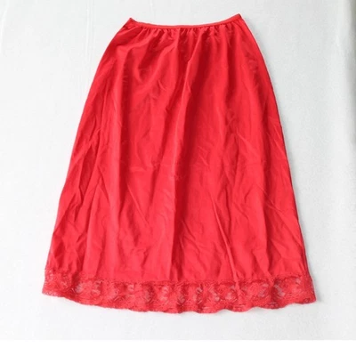 De colección Lorena Rojo Medio Slip Encaje Talla Pequeña Alta Foto 1 de 4