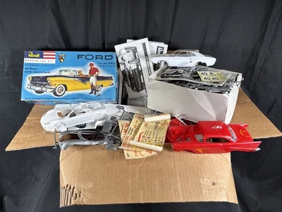 ✨Grande Lote de Barco Tanque Vintage Modelo de Carro Junkyard AMT Revell Porsche Ferrari✨ - Imagem 1 de 4