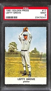 1961 GOLDEN PRESS #17 LEFTY GROVE PSA 9 Mint 23475047 - Picture 1 of 2