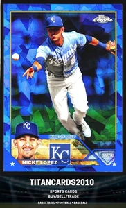 Nicky Lopez 2023 Topps Chrome Blue Saphire Kansas City Royals #USC151 - Picture 1 of 2
