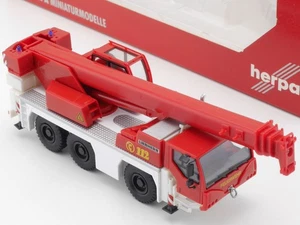Herpa 150972 Liebherr Ltm 1045/1 Fire Brigade 112 1:87 Mint! Boxed 1705-29-08 - Picture 1 of 3