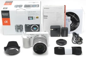 [Unused in/Box] SONY Alpha NEX-F3 Digital Camera w/ 18-55mm Lens Kit From Japan - Picture 1 of 10