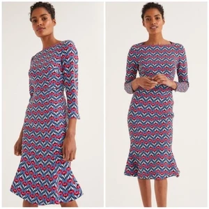 NEW Boden Violette flutter hem dress - Picture 1 of 8