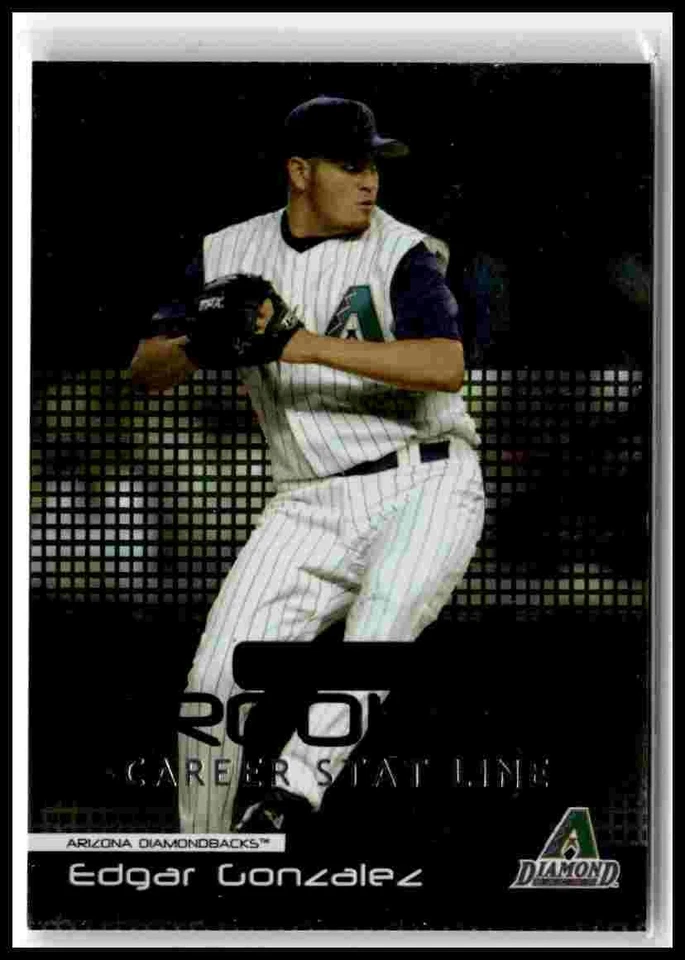 2004 Donruss #38 Edgar Gonzalez Stat Line Career #/491 - Image 1 of 2