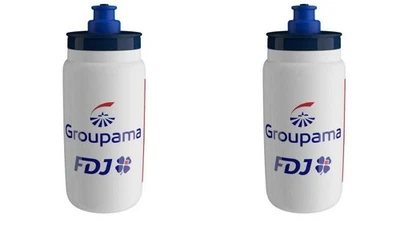 2X BOTELLAS CICLISMO ELITE FLY TEAM GROUPAMA-FDJ - 550 ML (18 OZ) - PAR Foto 1 de 2