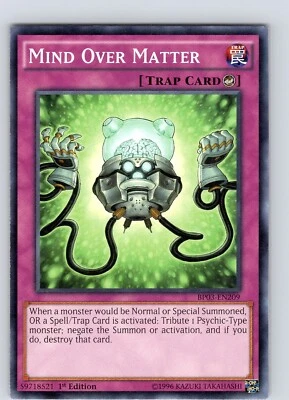 Yu-Gi-Oh TCG Mind Over Matter BP03-EN209 1st Edition Common Card NM - Image 1 of 2