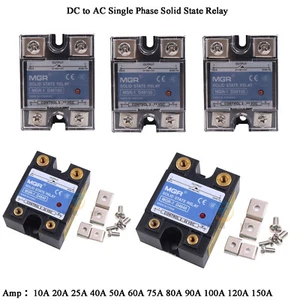 DC to AC Single Phase Solid State Relay Qith Plastic Cover 10A 20A - 120A 150A - Picture 1 of 18