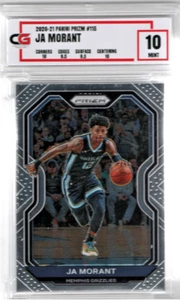 2020-21 PANINI JA MORANT PANINI PRIZM NBA BASKETBALL CGC 10 GRADED #115 CARD - Picture 1 of 5
