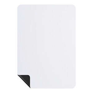 1Pcs 18" x 12" Round Angle Magnetic White Board Contact Paper, White