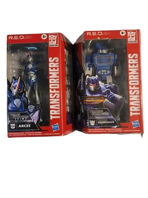 Hasbro Transformers R.E.D. Series  Soundwave And ARCEE Action Figures Toys Gift - Image 1 of 4