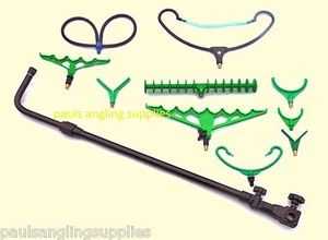 Fishing Extending Uprightr Seat Box Long Arm + 10 Feeder & Rest Rests - Picture 1 of 1
