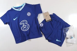 NIKE CHELSEA FC HOME FOOTBALL KIT OUTFIT DJ7908-496 TODDLER BOYS GIRLS ALL SIZES - Picture 1 of 14