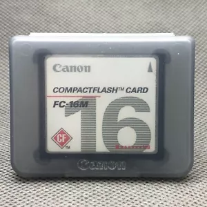 16MB Canon CF Compactflash Memory Card FC-16M in Case - Picture 1 of 4