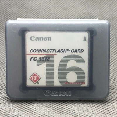 16MB Canon CF Compactflash Memory Card FC-16M in Case - Image 1 of 4