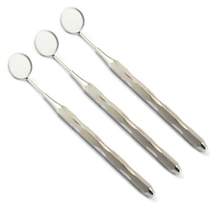 X3 Specchio Bocca Dentale #5 Manico Cavo Riflettore Odontoscopio Attrezzature Dentiste - Foto 1 di 5