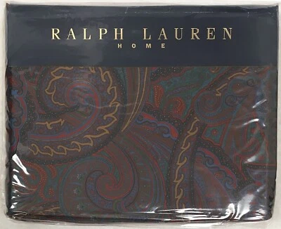 NEW Vintage Polo Ralph Lauren Ewan Paisley King Duvet!  400 TC  Made in France - Image 1 of 2