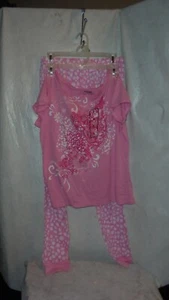 JOE BOXER, PK / PK & WHITE DESIGNS ON PANTS. SZ LG   BUST,38"   NEW WITH TAGS  - Picture 1 of 4