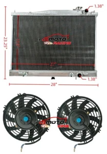 Radiator+Fan For Nissan 1998-2004 Frontier/2000-2004 Xterra Base XE SE 2.4 3.3L - Picture 1 of 9