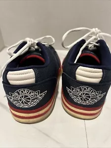 Air Jordan Vintage Marineblaues Low-Top mit rotem Besatz #323085-411 Größe 11,5 - Bild 1 von 7