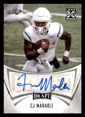 2021 Leaf Draft AUTO #BACJM CJ Marable (ref 225372) - Image 1 of 2