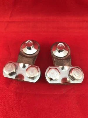 (2 PCS) UNIVERSAL SIDE MOUNT BATTERY TERMINAL SOLID LEAD OEM DEKA 00192 USA - Image 1 of 4