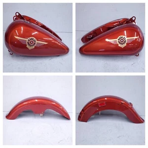 Harley-Davidson 1999 Softail Fat Boy Tin Set Aztec Orange Evo 61263-99ZE - Picture 1 of 24