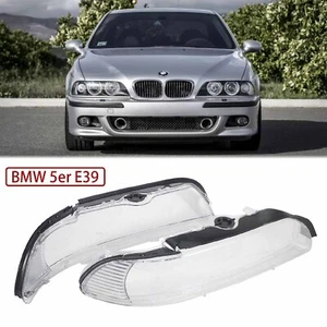 2x Streuscheibe Scheinwerfer Glas Gehäuse Weiß für BMW E39 5er Touring 2000-2003 - Bild 1 von 10