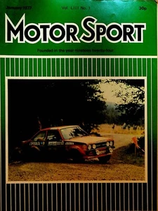 Motor Sport Magazine January 1977 Renault 20TL Maserati De Tomaso - Picture 1 of 2