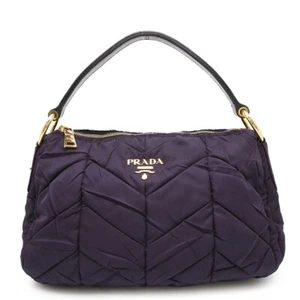 PRADA One Shoulder Bag Nylon/Leather Purple BR3799 - Picture 1 of 10