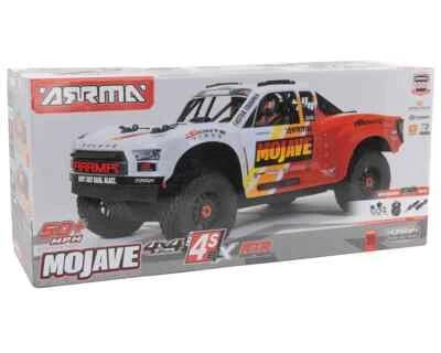 Arrma Mojave 4S BLX Brushless 1/8 4WD RTR Electric Desert Truck White / Red - Image 1 of 4