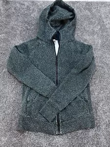 Giacca donna Lululemon con cappuccio e zip taglia 6 stampa bianco e nero - Foto 1 di 8