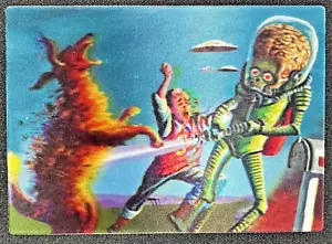 2012 Mars Attacks Heritage 3-D #5 Destroying A Dog Topps - Picture 1 of 6